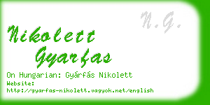 nikolett gyarfas business card